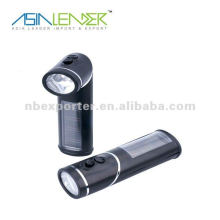 Rotatable solar flashlight led